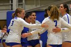 VB vs RIC  Wheaton Women's Volleyball vs Rhode Island College. - Photo by Keith Nordstrom : Wheaton, Volleyball, VB